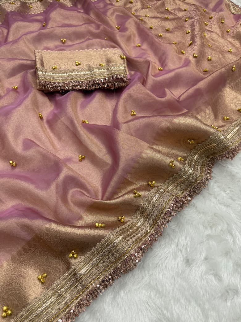 Royal Ghoongru Tissue Saree