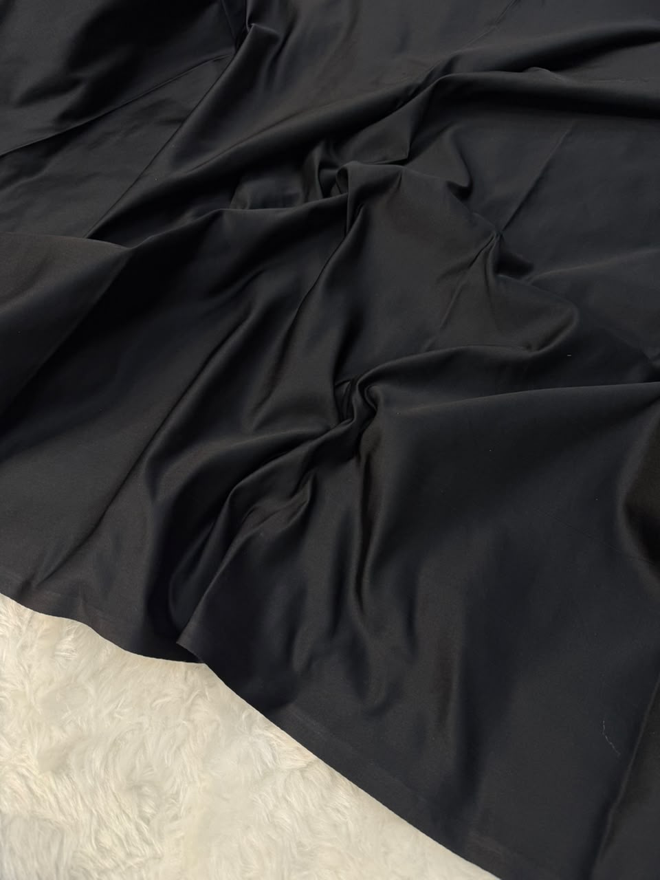 Royal Blue & Black Mashru Katan Saree