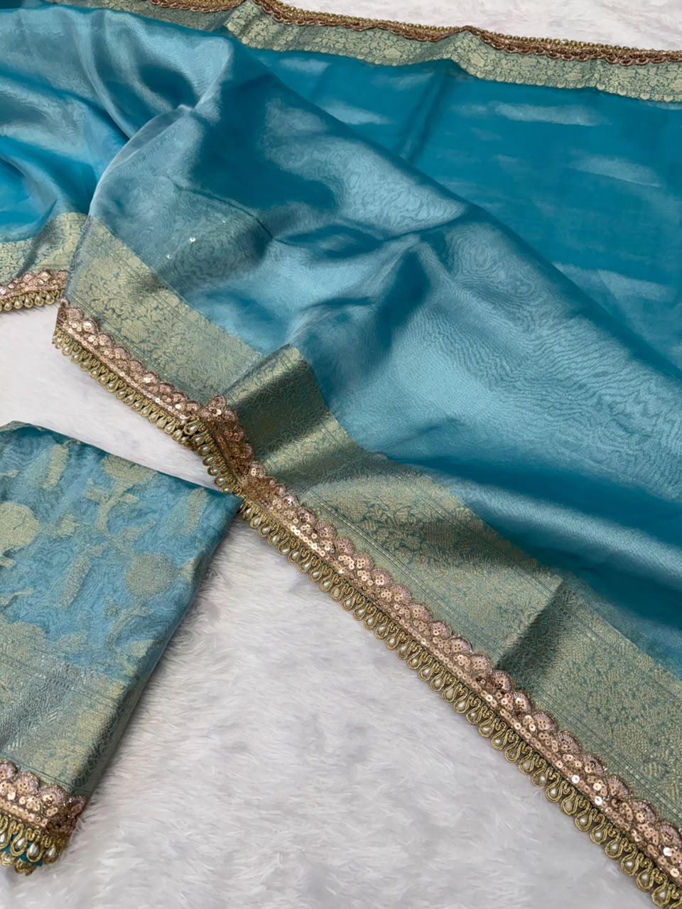 Premium Banarasi Tissue Saree