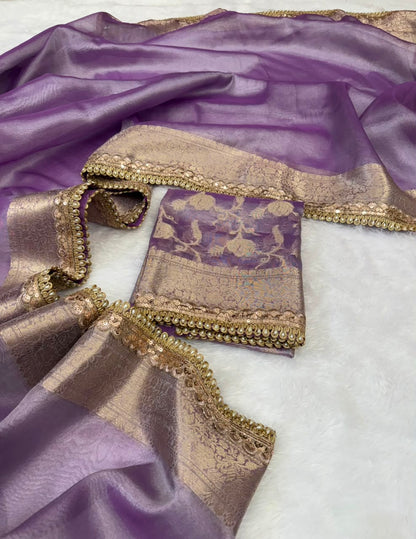 Premium Banarasi Tissue Saree