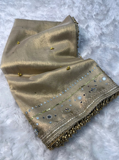 Ivory Viral Ghungroo Saree