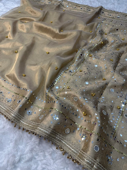 Ivory Viral Ghungroo Saree