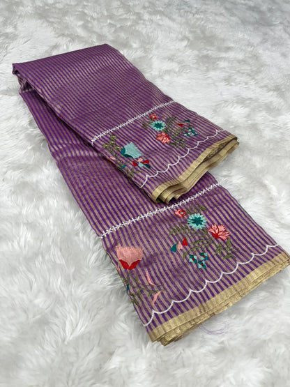 Beautiful Banarasi Organza Tissue Saree