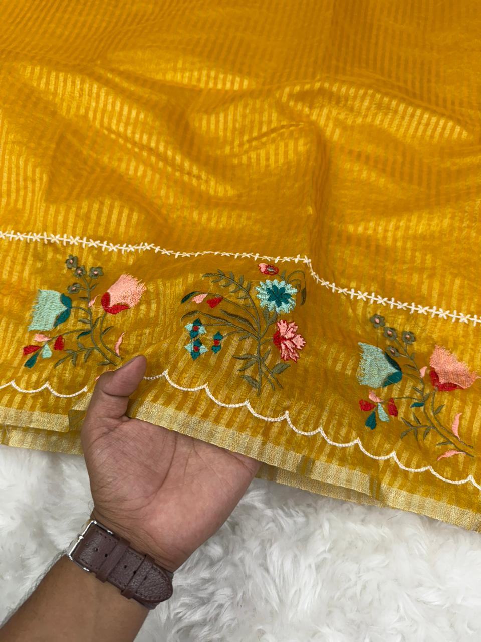 Beautiful Banarasi Organza Tissue Saree