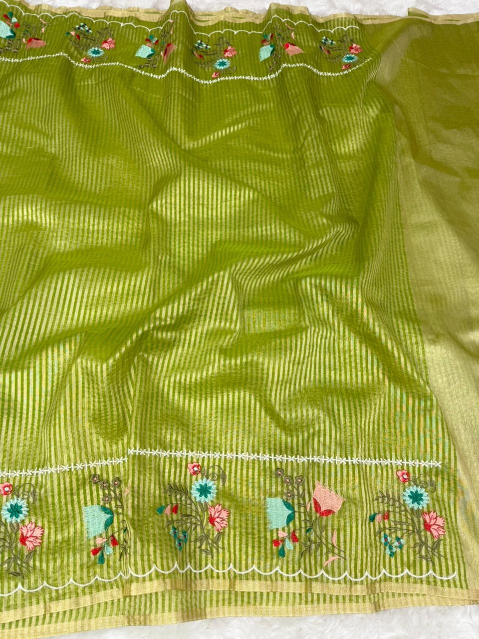 Beautiful Banarasi Organza Tissue Saree