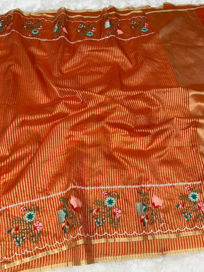 Beautiful Banarasi Organza Tissue Saree