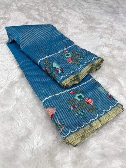 Beautiful Banarasi Organza Tissue Saree