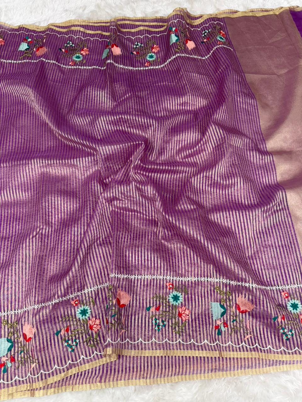Beautiful Banarasi Organza Tissue Saree