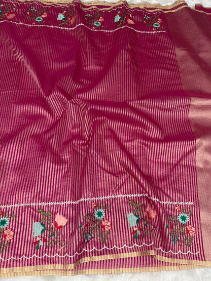 Beautiful Banarasi Organza Tissue Saree