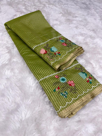 Beautiful Banarasi Organza Tissue Saree