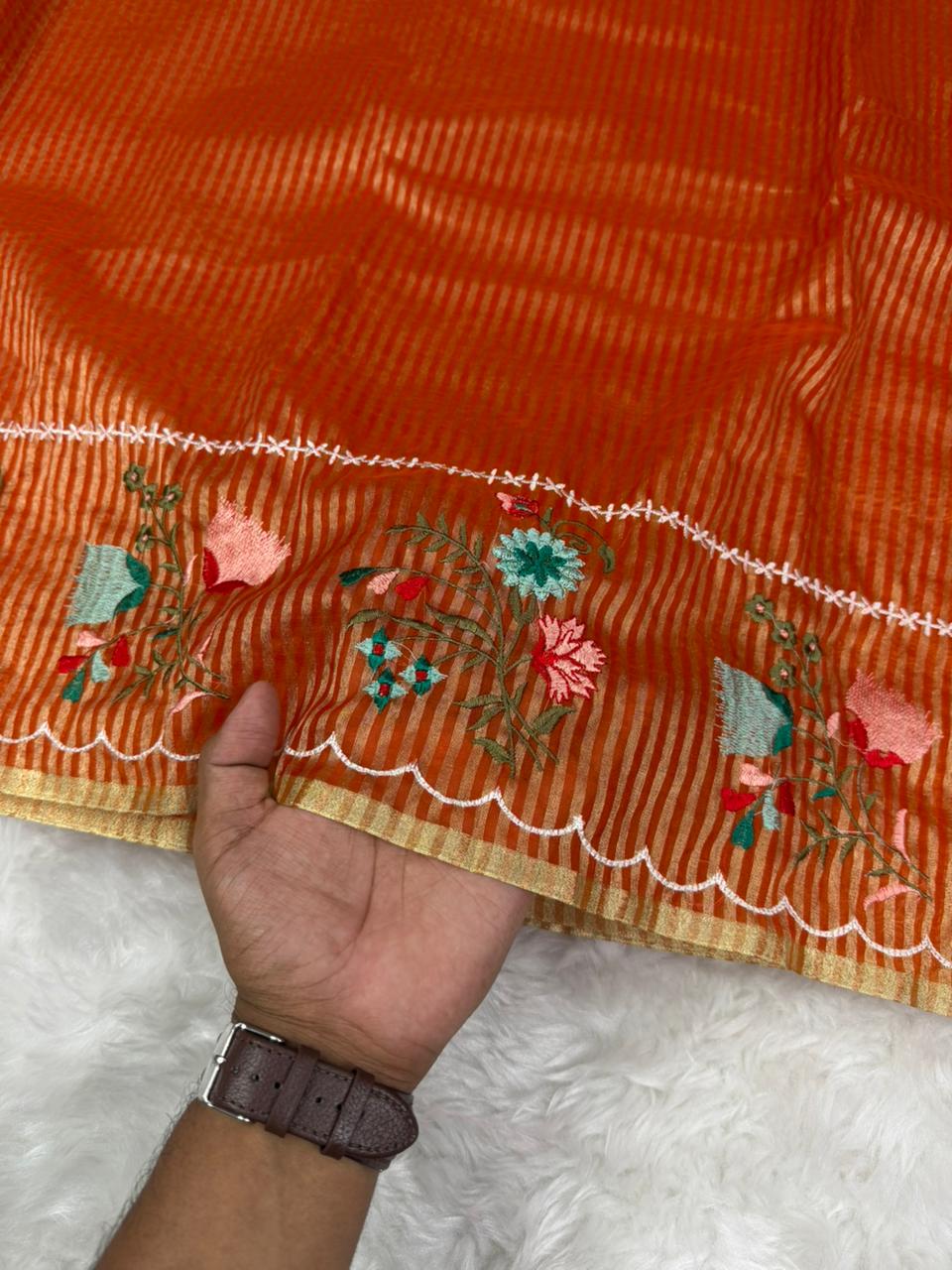 Beautiful Banarasi Organza Tissue Saree