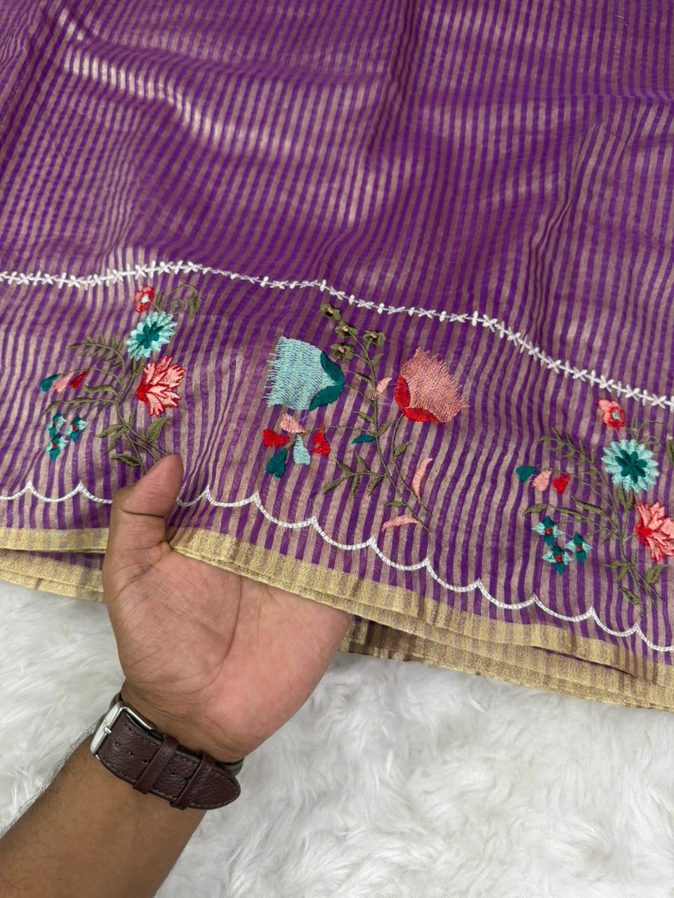 Beautiful Banarasi Organza Tissue Saree