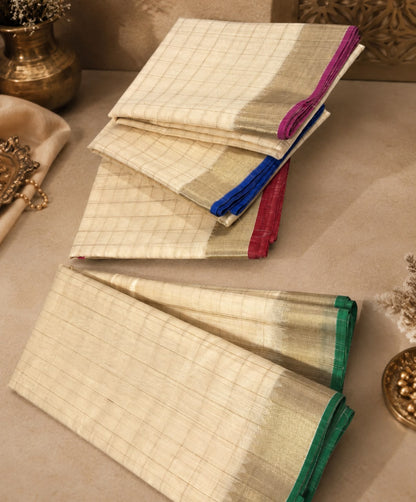 Banarasi Mangalgiri Soft Silk Saree
