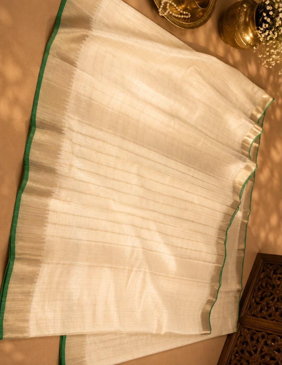 Banarasi Mangalgiri Soft Silk Saree