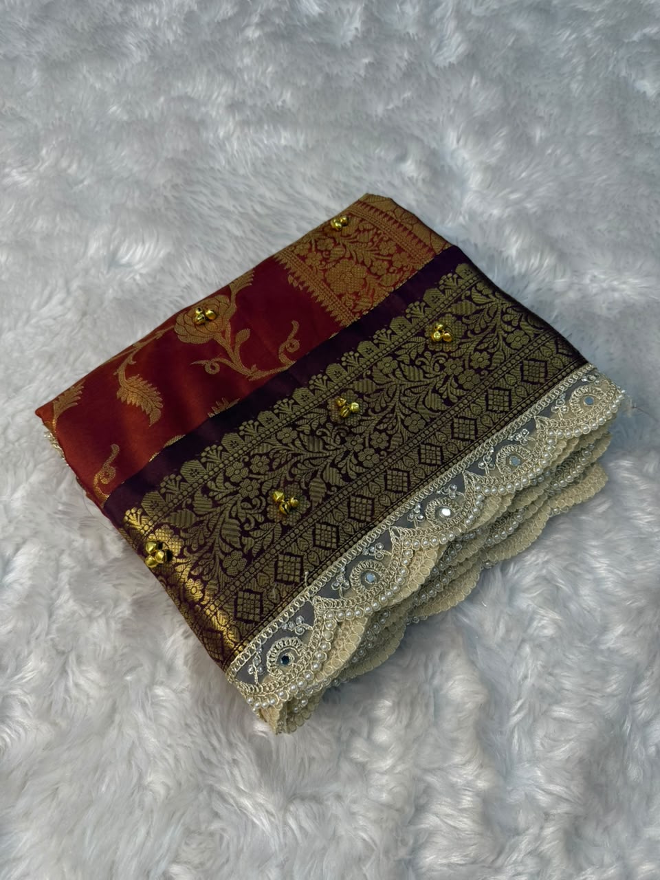 Royal Wine Banarasi Katan Saree