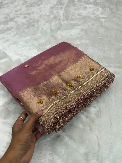 Royal Ghoongru Tissue Saree