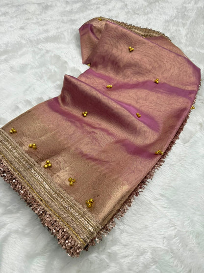 Royal Ghoongru Tissue Saree
