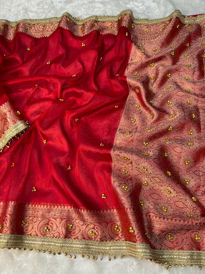 Royal Ghoongru Tissue Saree
