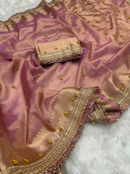 Royal Ghoongru Tissue Saree