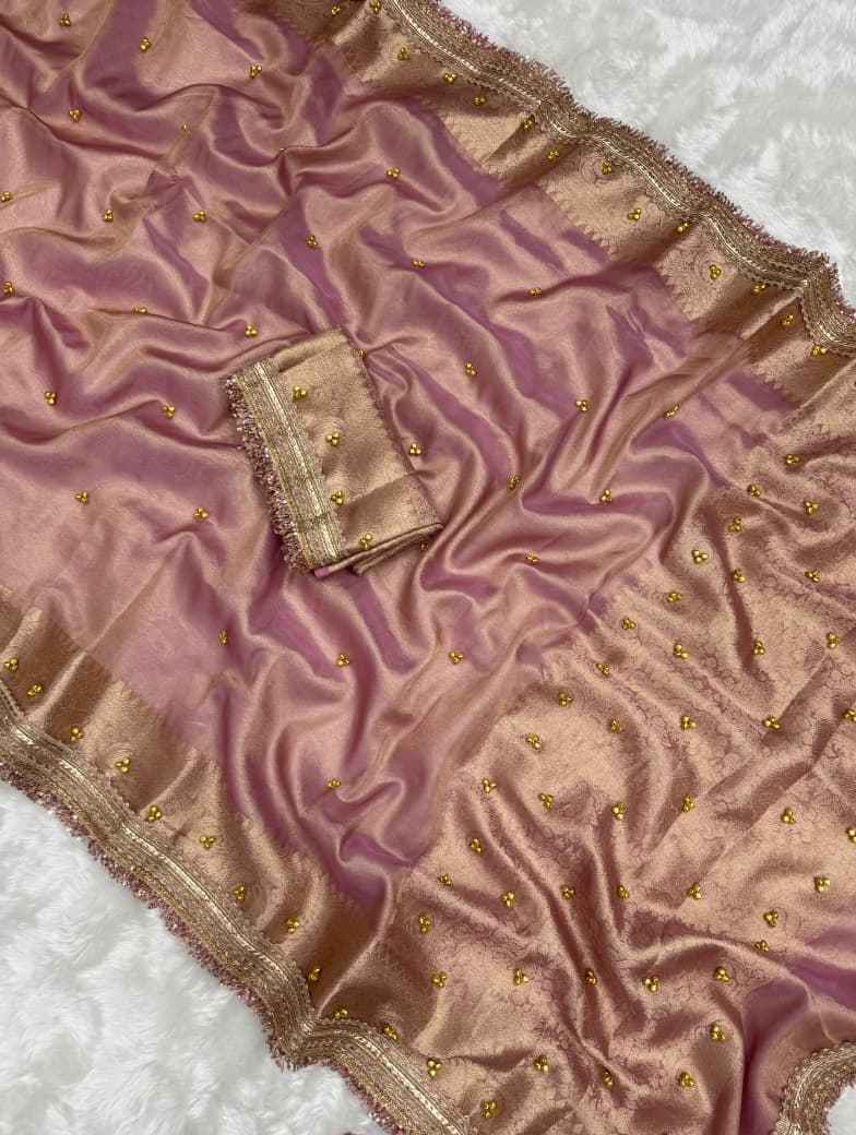 Royal Ghoongru Tissue Saree