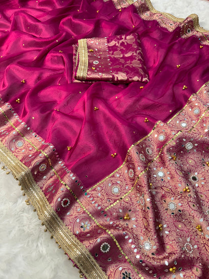Royal Gungroo Tissue Saree
