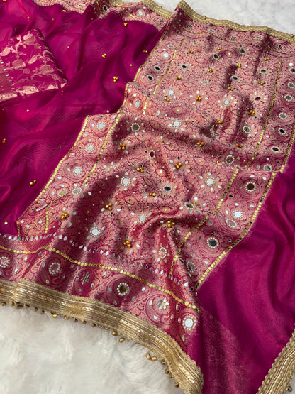 Royal Gungroo Tissue Saree