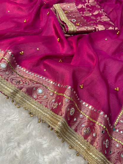 Royal Gungroo Tissue Saree