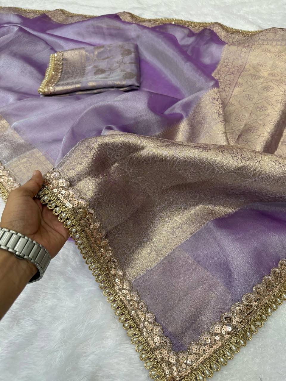 Premium Banarasi Tissue Saree
