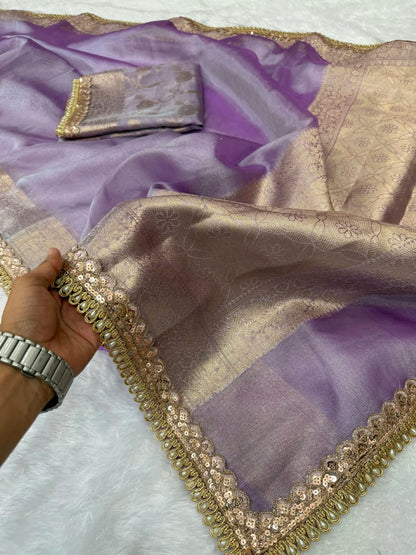 Premium Banarasi Tissue Saree
