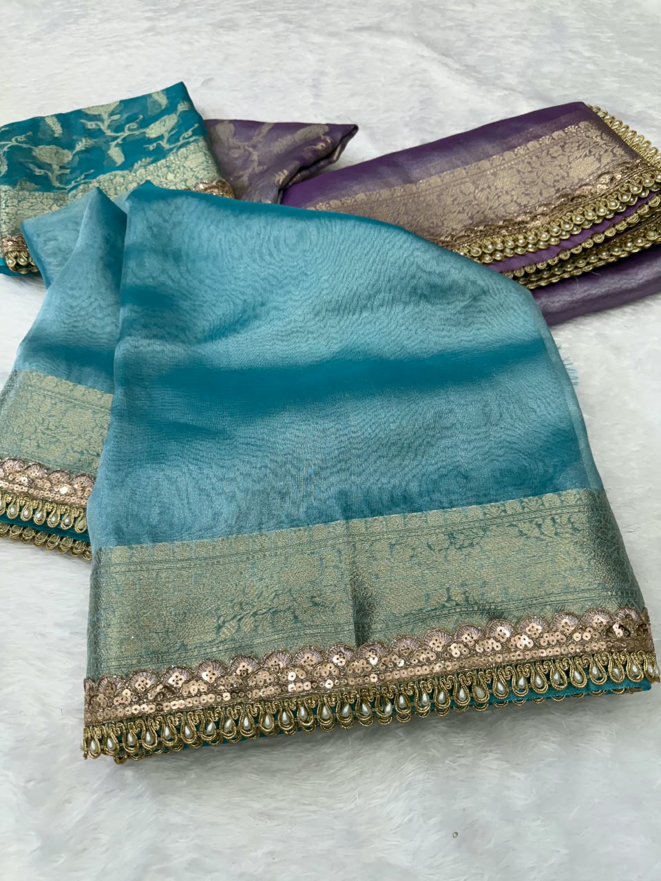 Premium Banarasi Tissue Saree