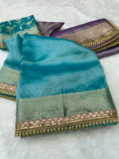 Premium Banarasi Tissue Saree