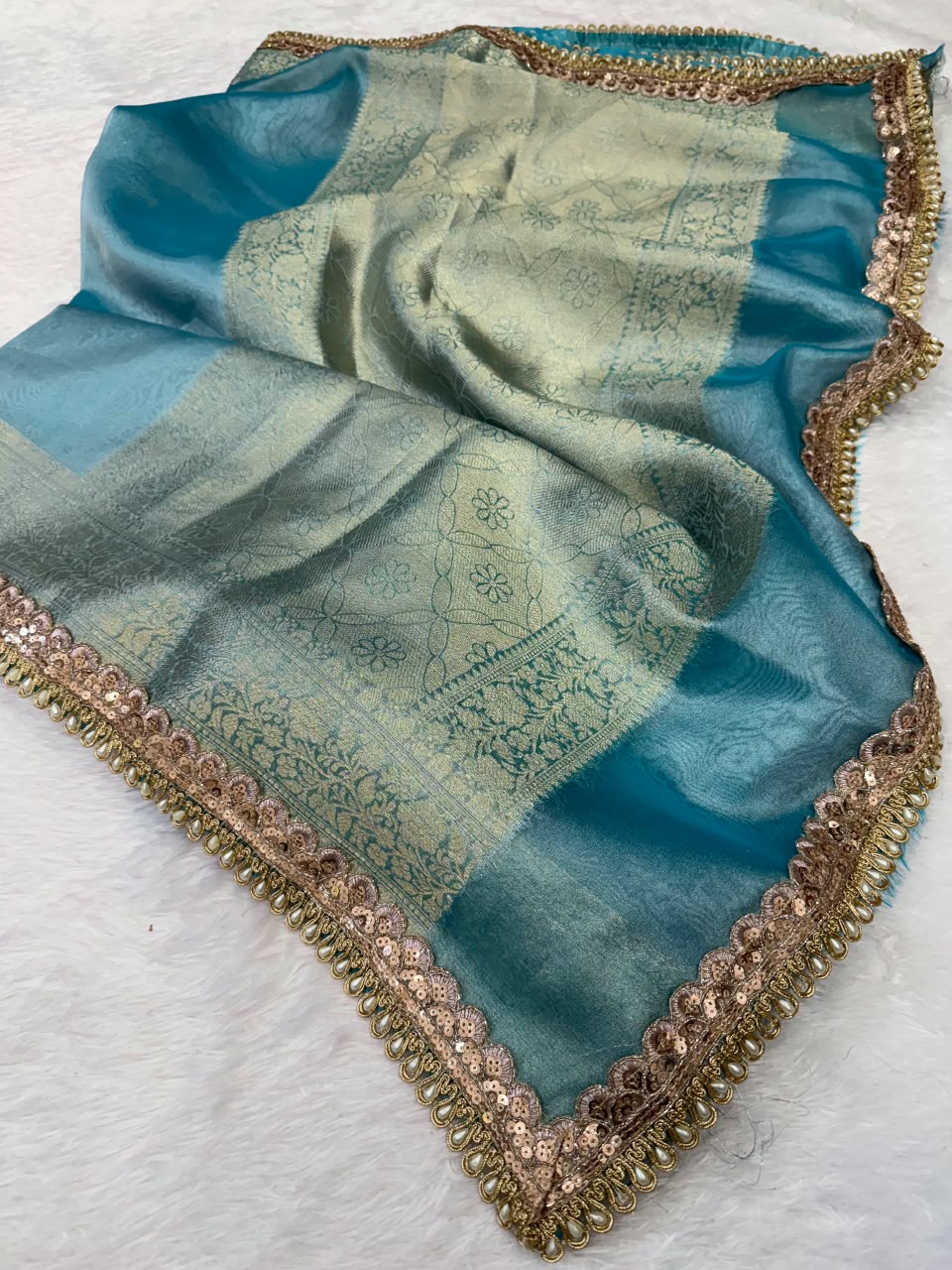 Premium Banarasi Tissue Saree