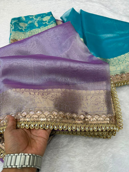 Premium Banarasi Tissue Saree