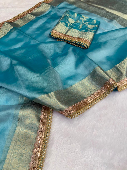 Premium Banarasi Tissue Saree