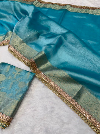 Premium Banarasi Tissue Saree