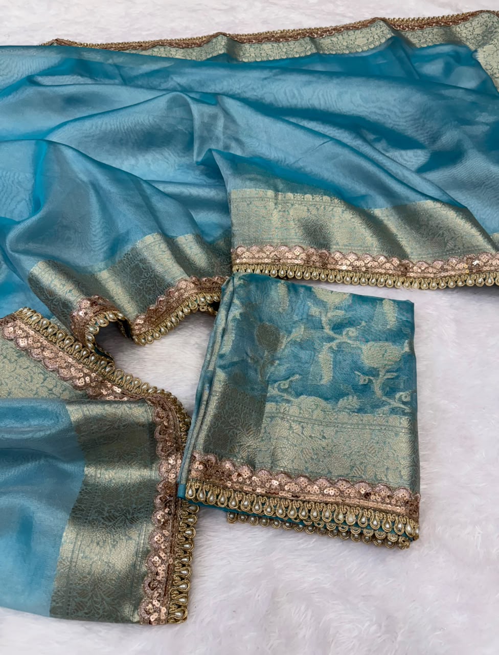 Premium Banarasi Tissue Saree