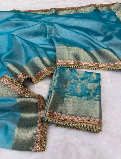 Premium Banarasi Tissue Saree