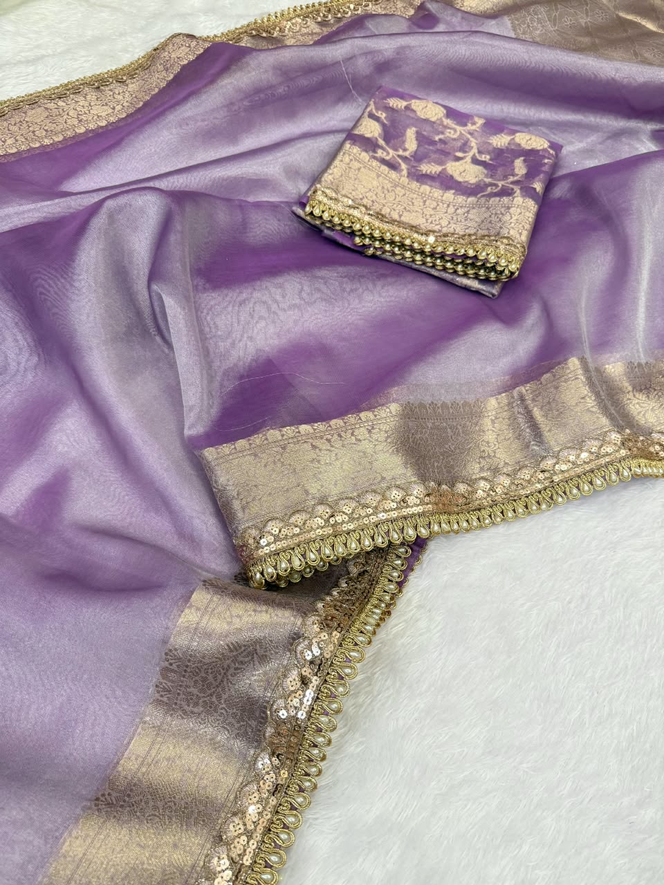 Premium Banarasi Tissue Saree