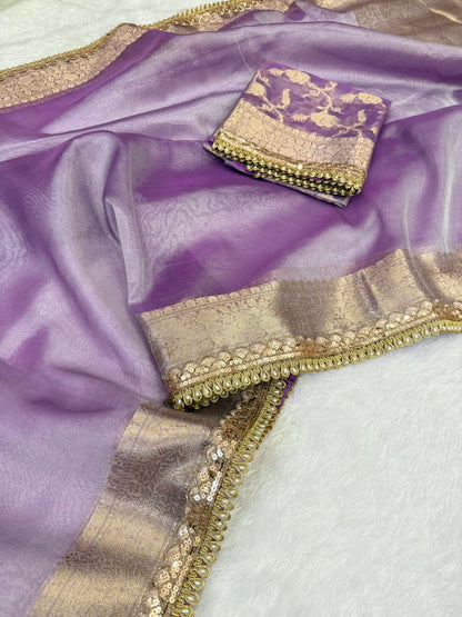 Premium Banarasi Tissue Saree