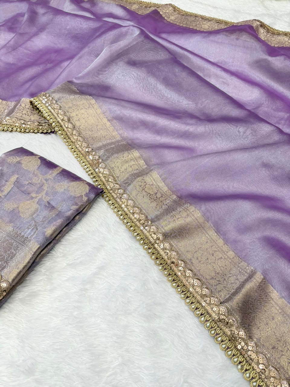 Premium Banarasi Tissue Saree