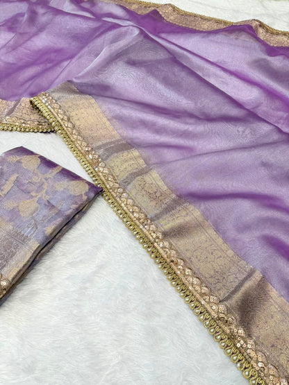 Premium Banarasi Tissue Saree