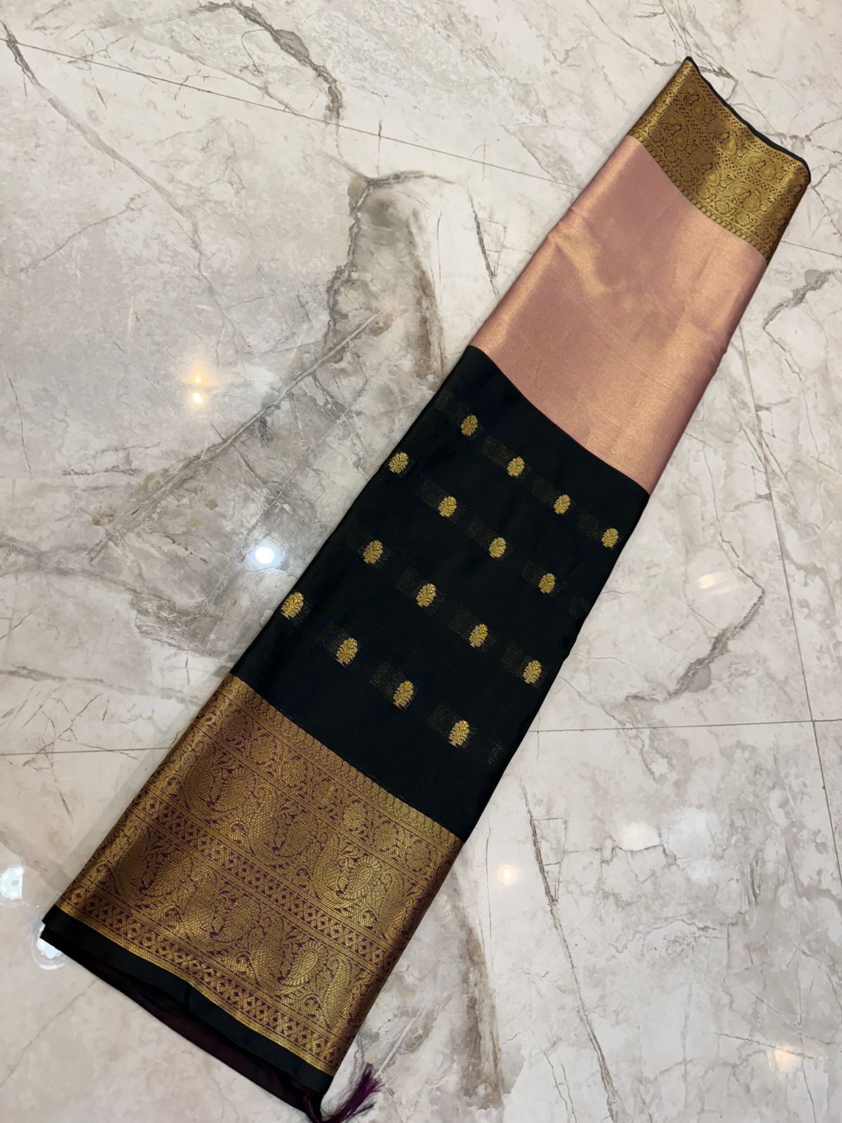 Banarasi Half & Half Tissue Silk Saree