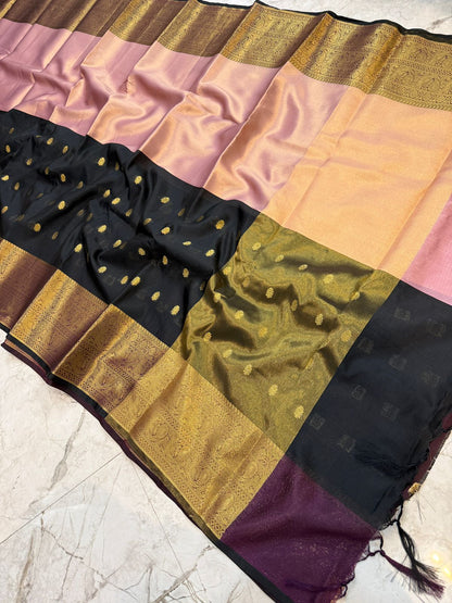 Banarasi Half & Half Tissue Silk Saree