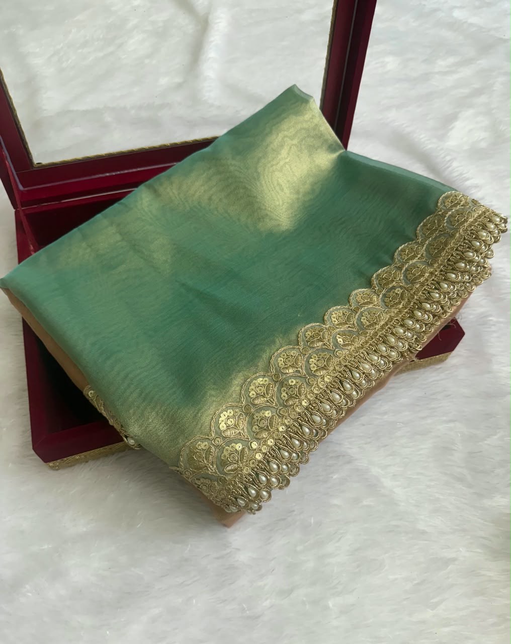 Banarasi Three-Tone Tissue Saree