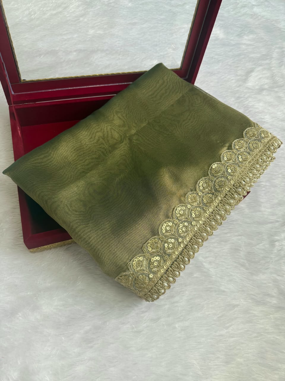 Banarasi Three-Tone Tissue Saree