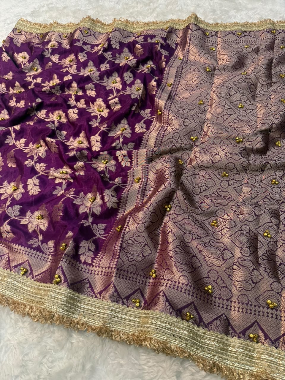 Warm Silk Gungroo Saree