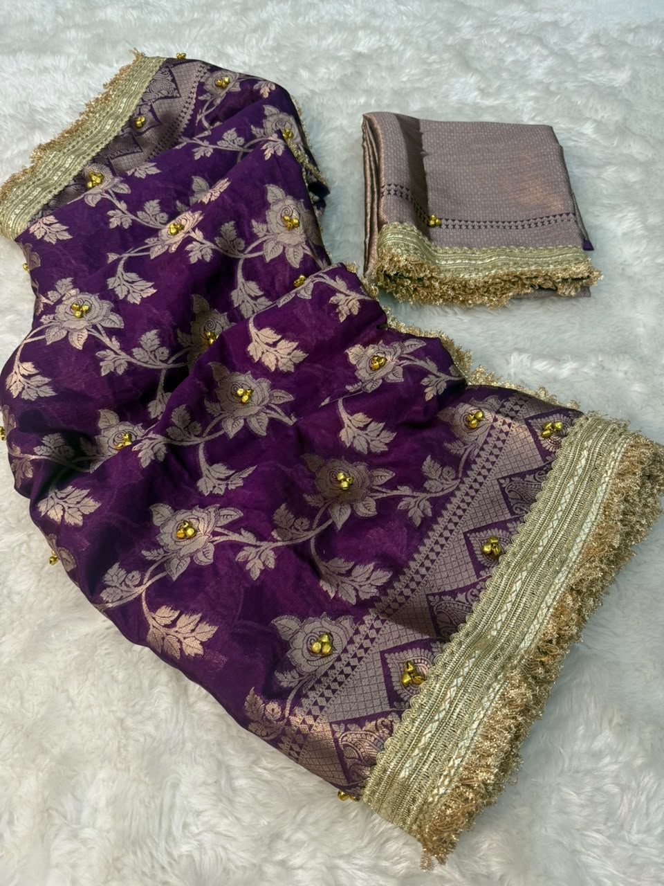 Warm Silk Gungroo Saree