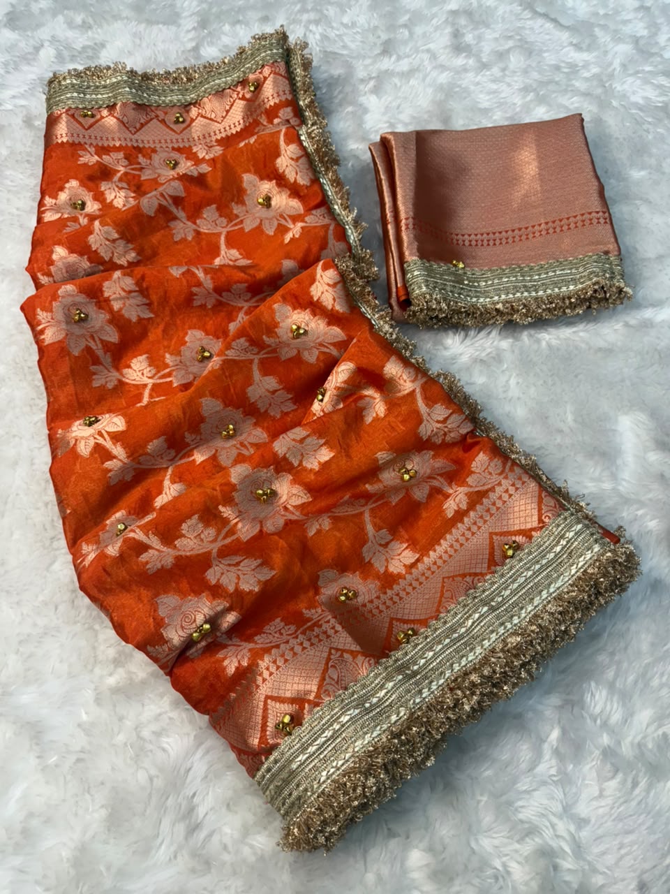 Warm Silk Gungroo Saree