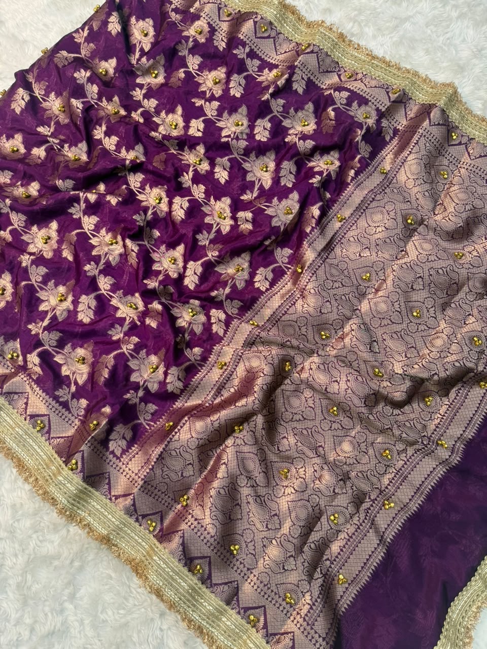 Warm Silk Gungroo Saree