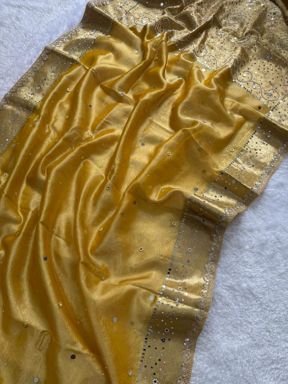 Royal Golden Tissue Saree